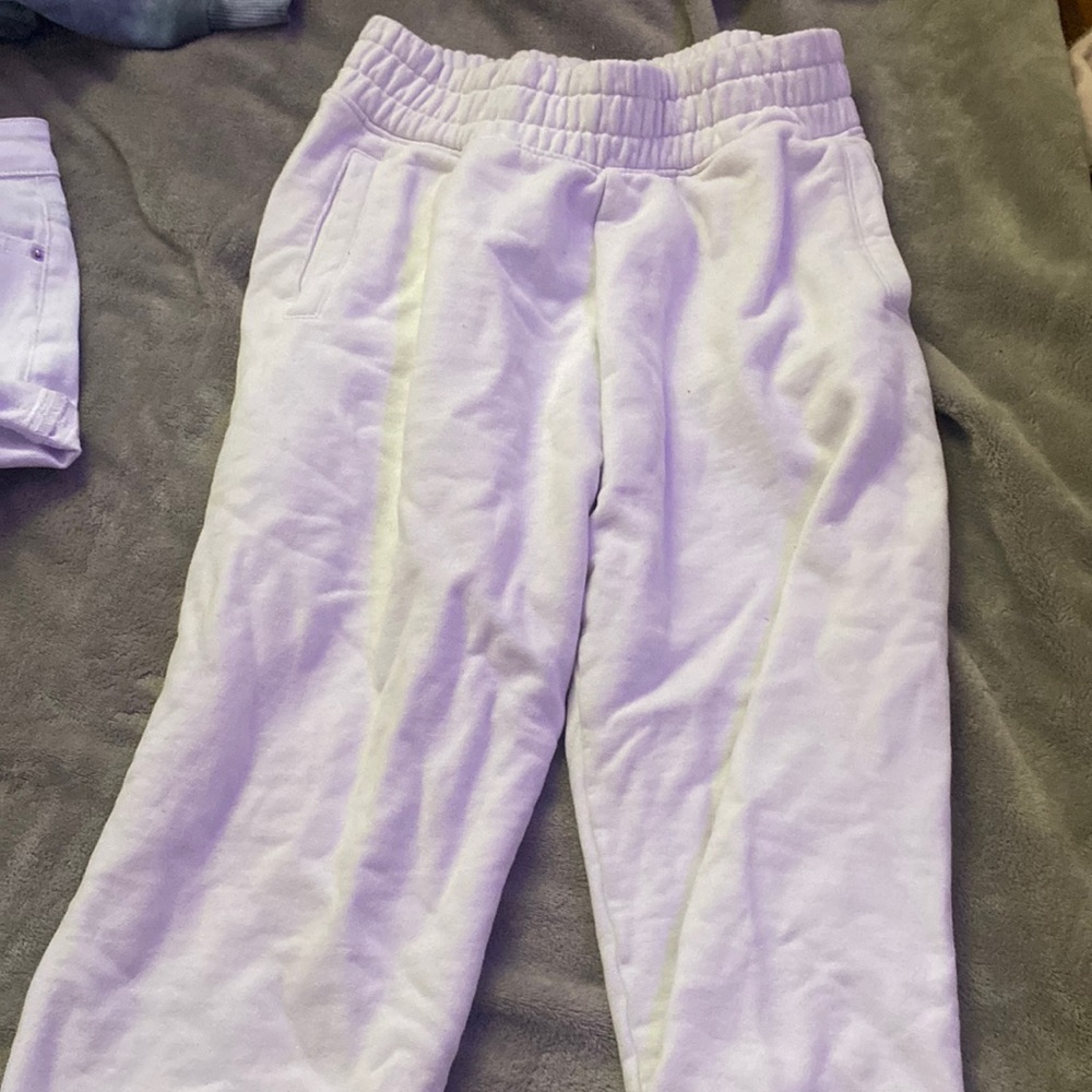 white aerie sweatpants